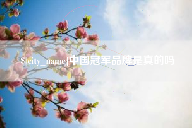 雅安中国冠军品牌是真的吗