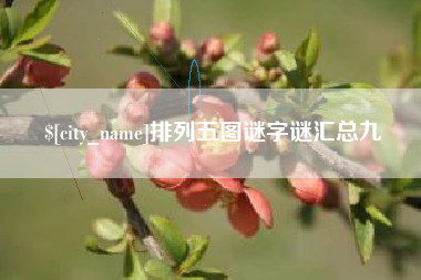 雅安排列五图谜字谜汇总九