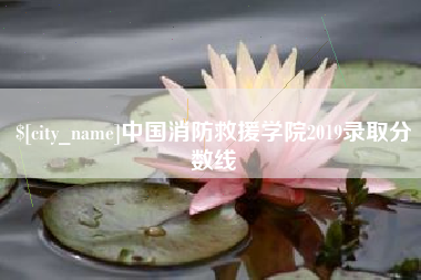 雅安中国消防救援学院2019录取分数线