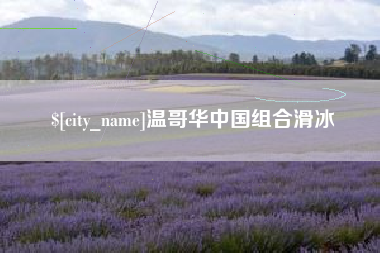 雅安温哥华中国组合滑冰