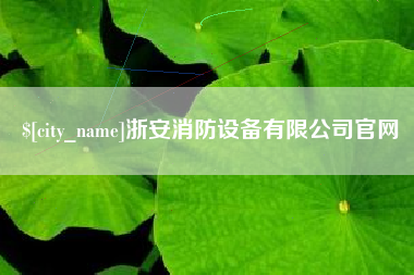 雅安浙安消防设备有限公司官网
