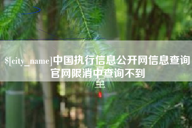 雅安中国执行信息公开网信息查询官网限消中查询不到