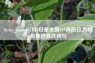 雅安11月9日是全国119消防日,为积极推进修改病句