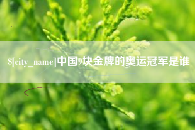 雅安中国9块金牌的奥运冠军是谁