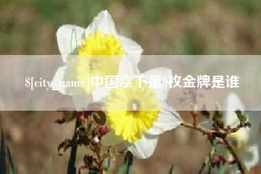 雅安中国拿下第9枚金牌是谁