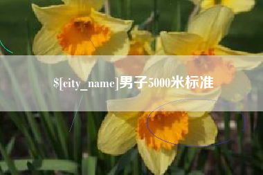 雅安男子5000米标准