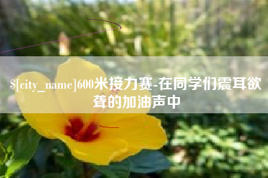 雅安600米接力赛-在同学们震耳欲聋的加油声中