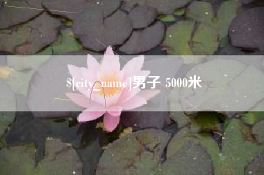 雅安男子 5000米