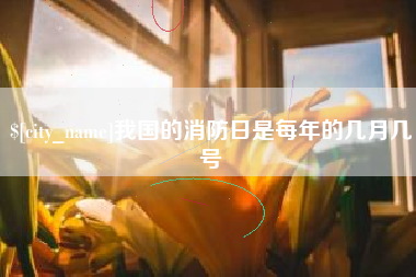 雅安我国的消防日是每年的几月几号