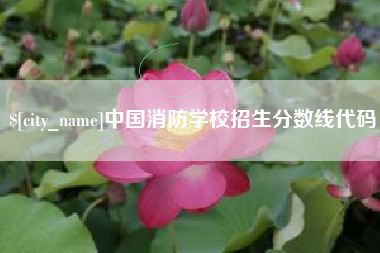 雅安中国消防学校招生分数线代码