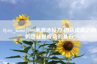 雅安5000米滑冰接力-团队成员之间的信任是成功的基石