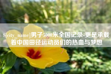 雅安男子5000米全国记录-更是承载着中国田径运动员们的热血与梦想