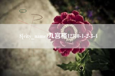 雅安九宫格12340-1-2-3-4