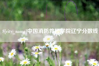 雅安中国消防救援学院辽宁分数线
