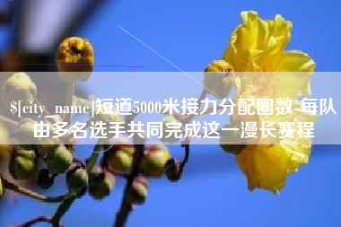 雅安短道5000米接力分配圈数-每队由多名选手共同完成这一漫长赛程