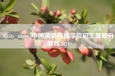 雅安中国消防救援学院招生录取分数线2021