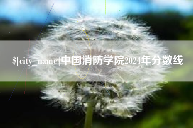 雅安中国消防学院2024年分数线