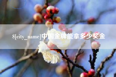 雅安中国金牌能拿多少奖金