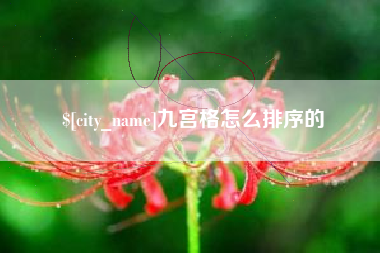 雅安九宫格怎么排序的