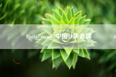 雅安中国19块金牌