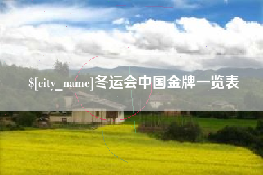 雅安冬运会中国金牌一览表