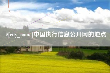 雅安中国执行信息公开网的地点
