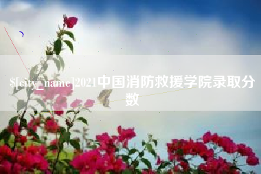 雅安2021中国消防救援学院录取分数