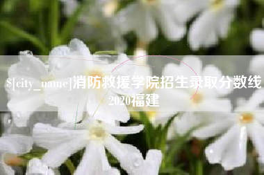 雅安消防救援学院招生录取分数线2020福建