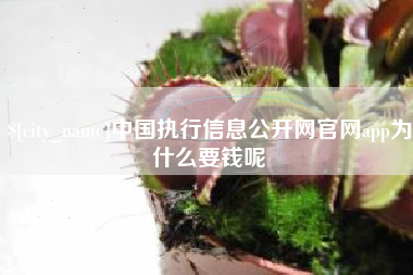 雅安中国执行信息公开网官网app为什么要钱呢