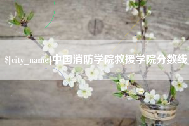 雅安中国消防学院救援学院分数线