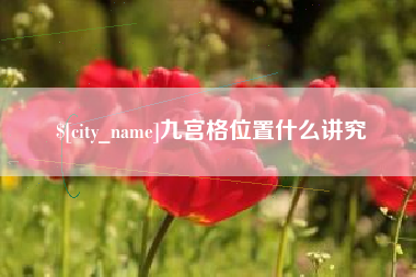 雅安九宫格位置什么讲究